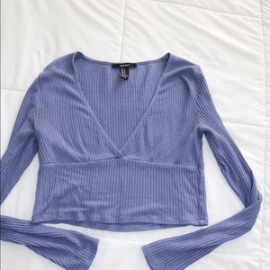 Long sleeve crop top